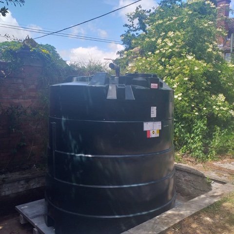 New tank installed and with new OFTEC complied base