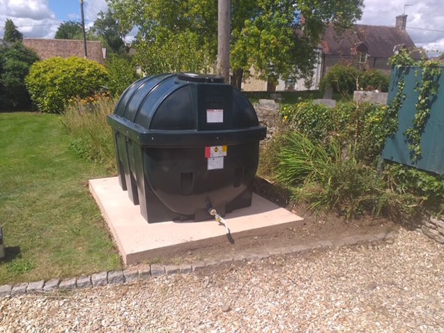 Successful new oil tank installation