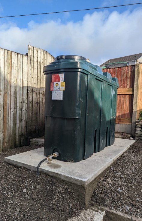 oil tank installation